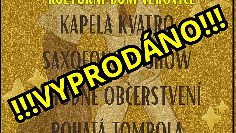 VYPRODÁNO!!!!! Obecní bál
