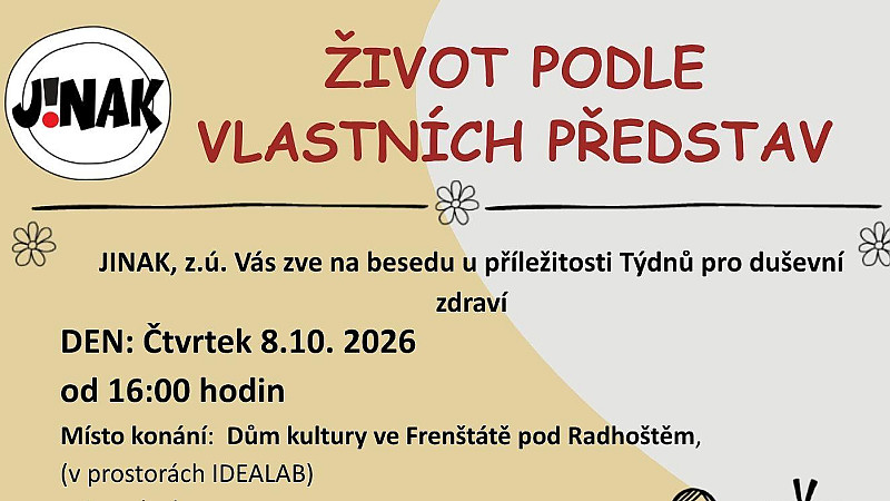 Život podle vlastních představ - beseda