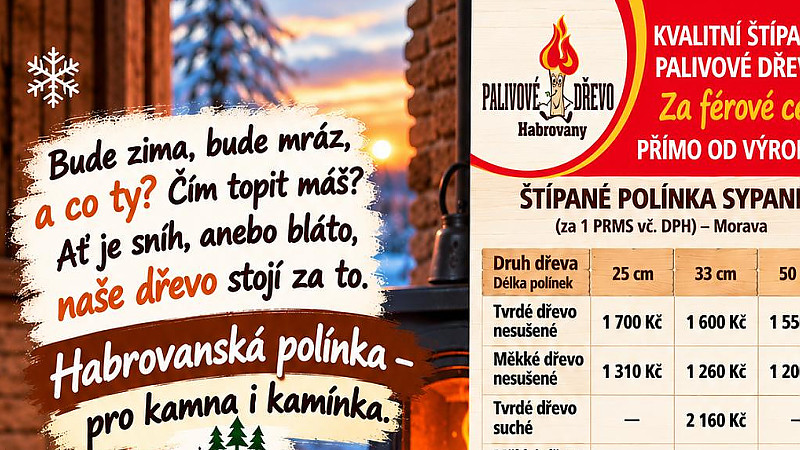 Štípané palivové dřevo